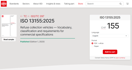 历史性突破 | 必一运动Bsports环境主导！首个由中国企业牵头编制的环卫装备ISO国际标准正式发布！